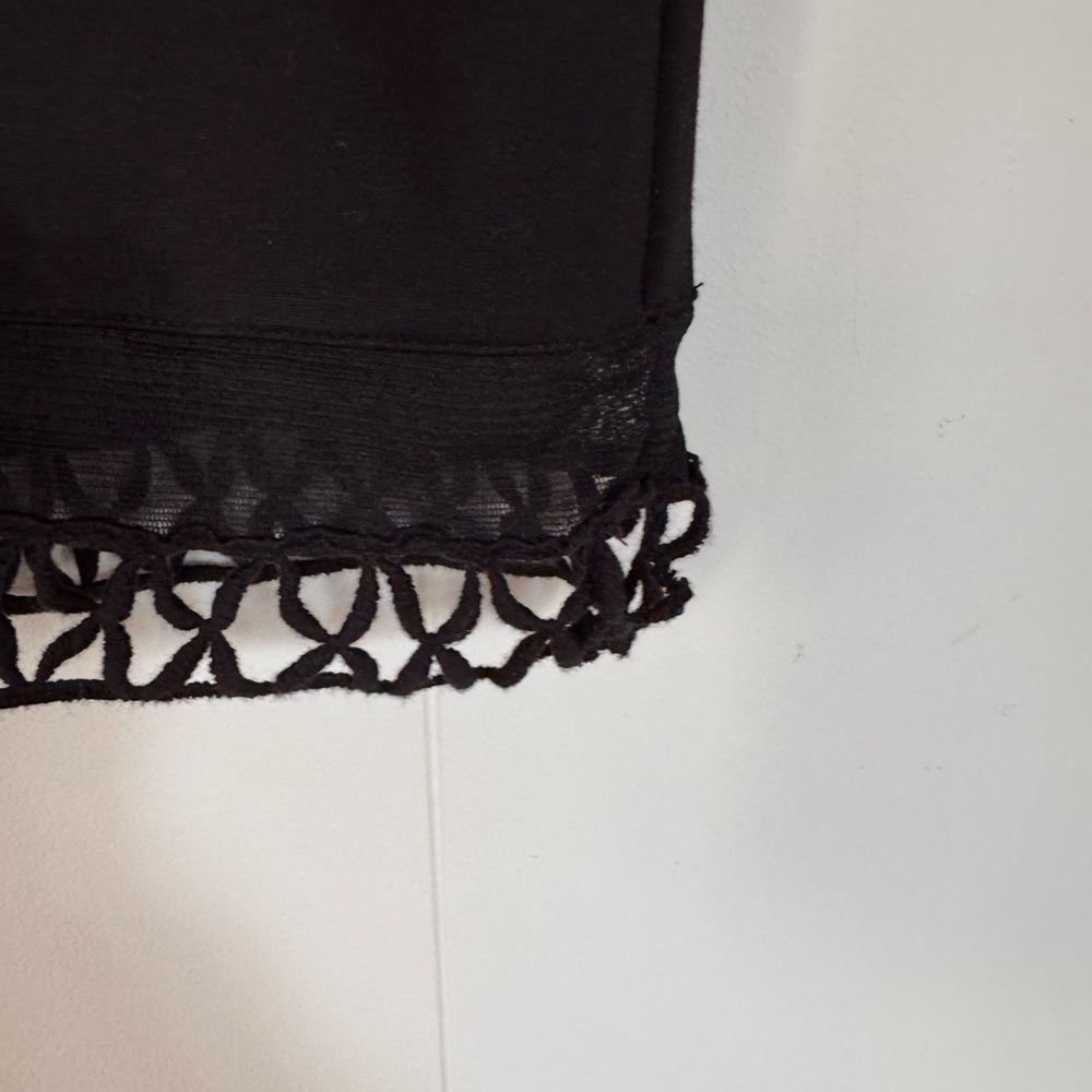 Free People Black Lace Detail Mini Dress - Picture 8 of 9